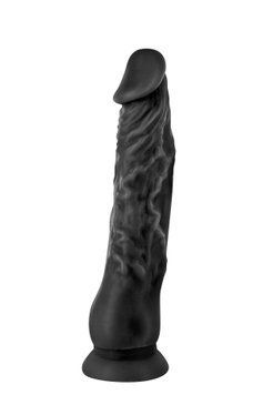 Фалоімітатор з присоскою Real Body Real Justin Black з TPE, діаметр 4,2 см SO4031 фото
