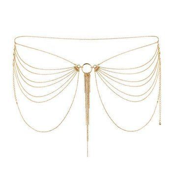 Цепочка для белья Bijoux Indiscrets MAGNIFIQUE Waist Chain Gold, украшение на тело SO2660 фото