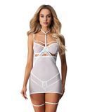 Пеньюар-бебі-долл Obsessive Arrowel White для жінок 2XL/3XL SX2590 фото