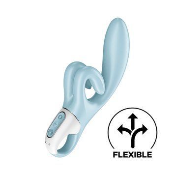 Вибратор-кролик Satisfyer Touch Me с двумя гибкими отростками и 3 моторами для интенсивной стимуляции точек G и клитора SO7777 фото