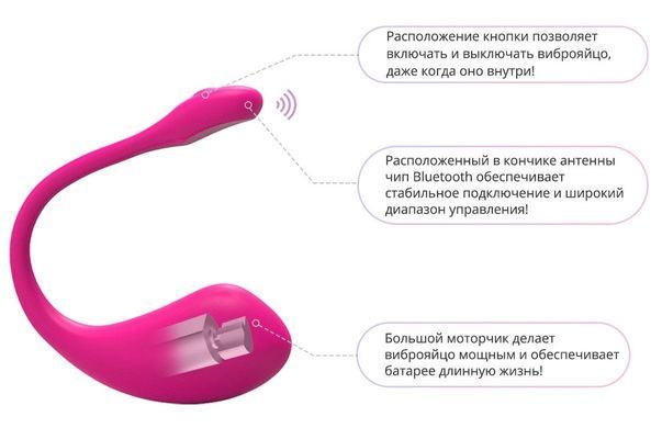 Смарт-віброяйце Lovense Lush 2 для інтимних ігор на відстані та через застосунок Lovense Remote SO4083 фото