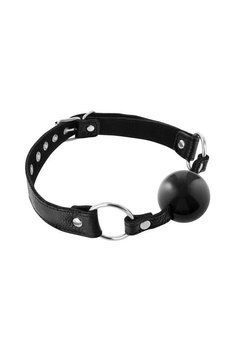 Кляп Fetish Tentation Premium Leather gag із силіконовим м&rsquo;ячиком для BDSM SX1101 фото