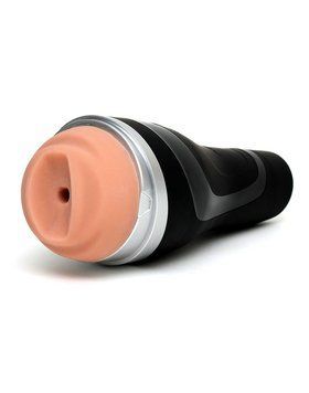 Мастурбатор Satisfyer Men Classic Silver с рукавом из Cyberskin медицинского класса для стимуляции вакуумом и ребристой текстурой SO3594 фото