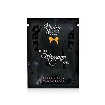 Пробник масажної олії Plaisirs secrets Candy Floss 3 мл для масажу та розслаблюючих процедур SO1204 фото