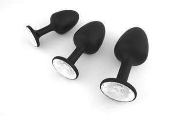 Анальна пробка Dorcel Geisha Plug Diamond із металевою кулькою всередині, що створює вібрації MD1304 фото