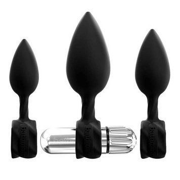 Набір анальних віброгубок Bathmate Anal Training Plugs Vibe для тренувань SO3360 фото