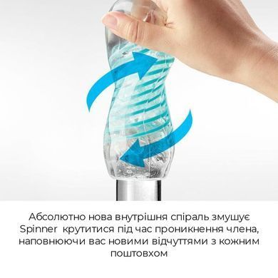 Мастурбатор Tenga Spinner Hexa з пружною стимулювальною спіраллю всередині SO2747 фото
