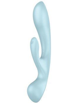 Двосторонній вібратор-кролик Satisfyer Triple Oh &mdash; 3 мотори, руків&rsquo;я-масажер SO7781 фото