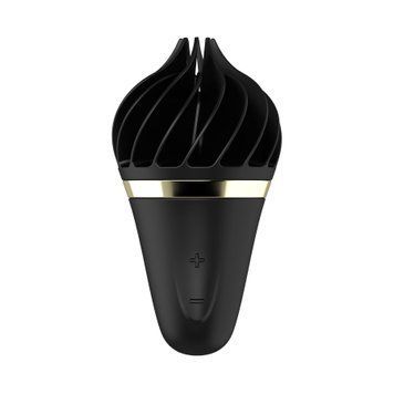 Кліторальний вібратор Satisfyer Lay-On Sweet Treat Black/Gold, 10 режимів, водонепроникний морозиво-спінатор SO3551 фото