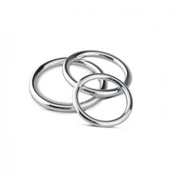 Набір ерекційних кілець Sinner Gear Unbendable для тривалої ерекції, Cock/Ball Ring & Glans Ring Set без вібрації SO4584 фото