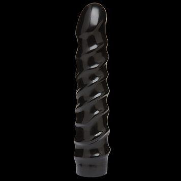 Дилдо Doc Johnson CodeBlack 8 inch с рельефом и системой Vac-U-Lock, диаметр 3,8 см SO2797 фото