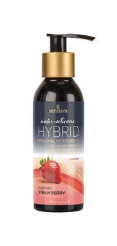 Водно-силіконова змазка Sensuva Hybrid Strawberry без цукру для оральних пестощів SO3245 фото