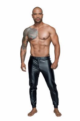 Чоловічі трегінси Noir Handmade Powerwetlook treggings з мокрим ефектом SX0118 фото