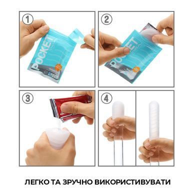 Мастурбатор Tenga Pocket Wave Line для кишенькового використання з лубрикантом у комплекті SO5594 фото