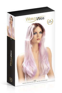 Перука World Wigs AYA LONG TWO-TONE MAUVE з довгим двоколірним градієнтом для образів SO4691 фото