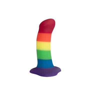 фаллоимитатор Fun Factory AMOR изогнутый радужный для вагинального и анального проникновения SX0983 фото