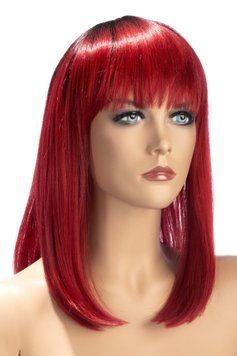 Перука World Wigs ELVIRA середньої довжини з чубчиком, двоколірний ефект SO4692 фото
