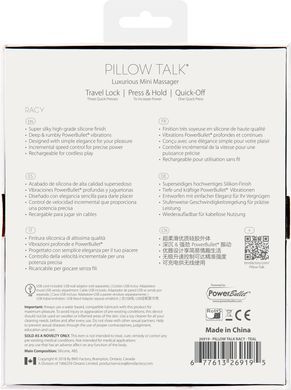 Розкішний вібратор для точки G Pillow Talk Racy Teal з кристалом Swarovski, подарункове паковання SO2720 фото