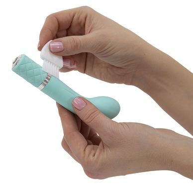 Розкішний вібратор для точки G Pillow Talk Racy Teal з кристалом Swarovski, подарункове паковання SO2720 фото
