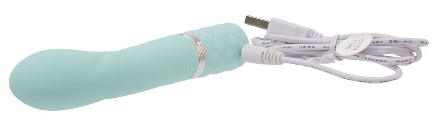 Розкішний вібратор для точки G Pillow Talk Racy Teal з кристалом Swarovski, подарункове паковання SO2720 фото